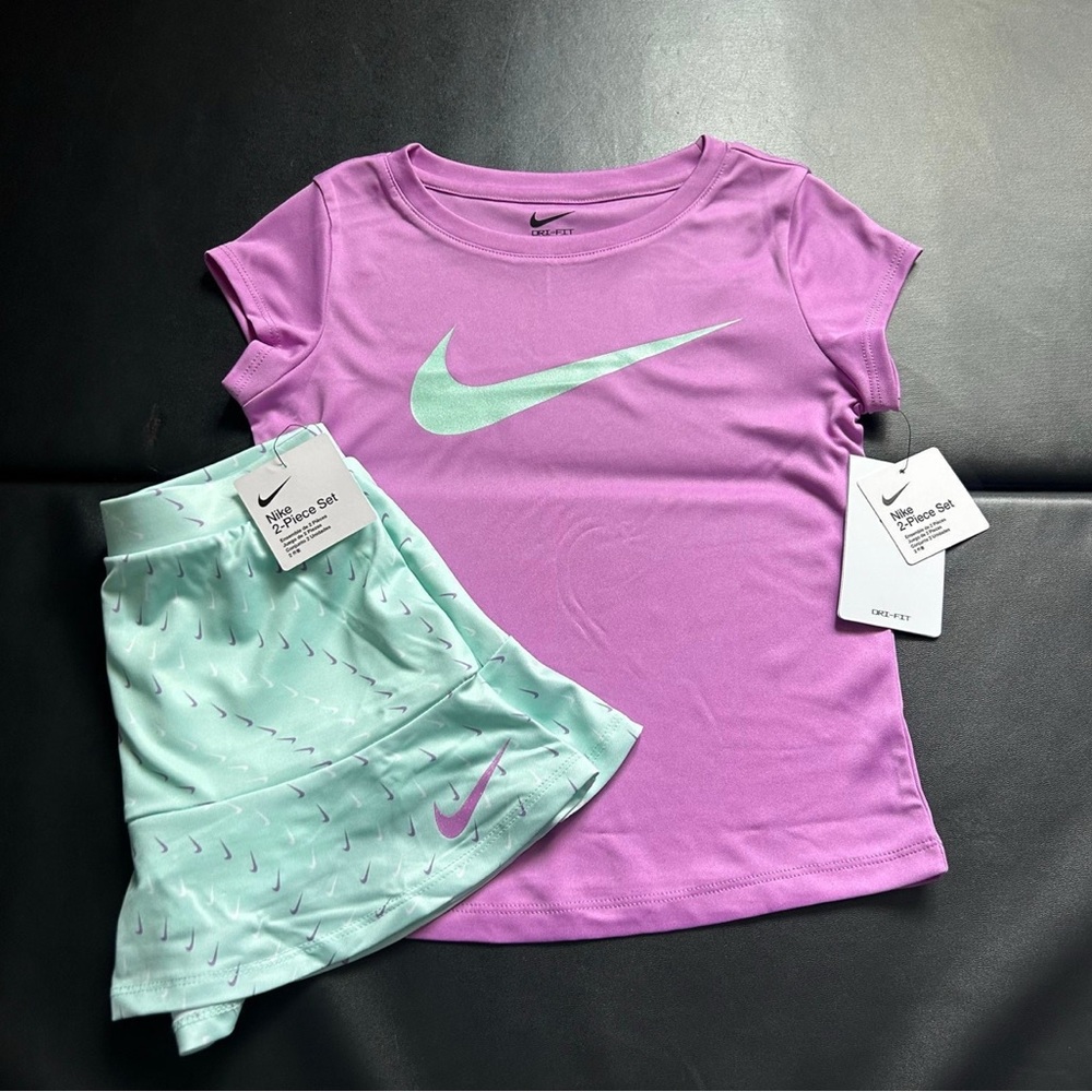 NWT Nike Glitter Athletic Skort Set Girls Size 6 x